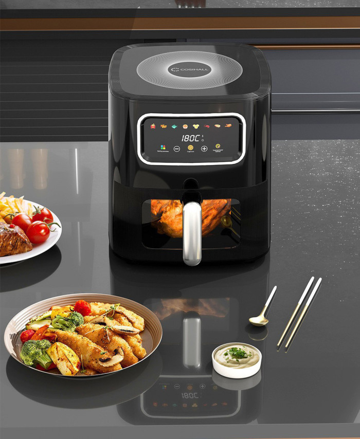Household Visual Air Fryer Large Capacity Multifunctional Fries Roasting Baking