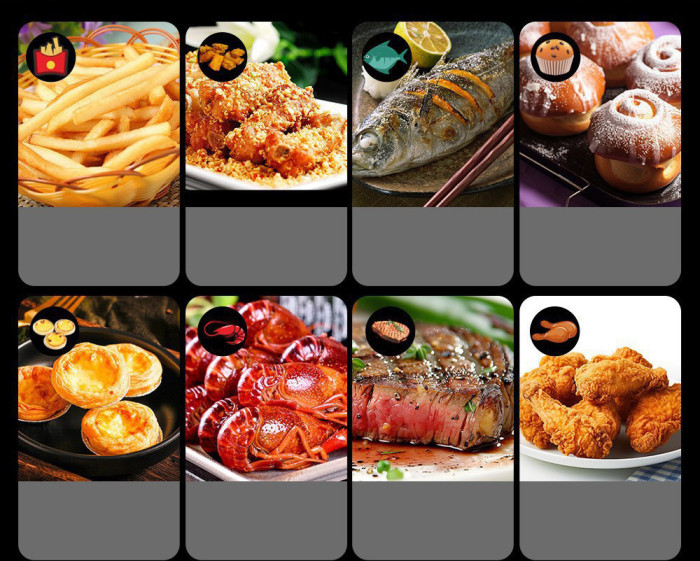 Household Visual Air Fryer Large Capacity Multifunctional Fries Roasting Baking