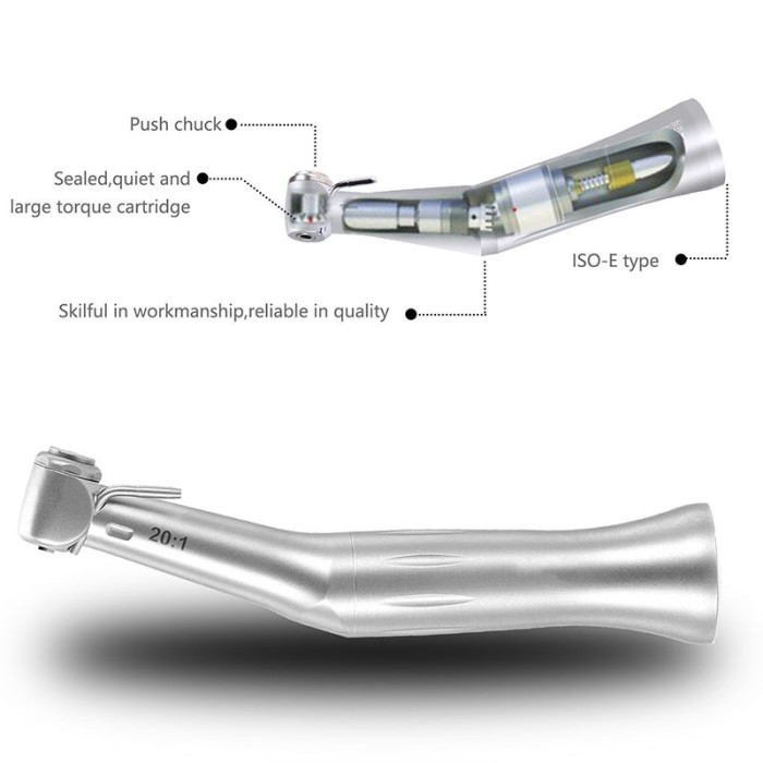 Dental Handpiece Implant 20:1 Low Speed Surgery Contra Angle Handpiece SG20 Air Turbine Implant Dentistry Tools Implant Tips
