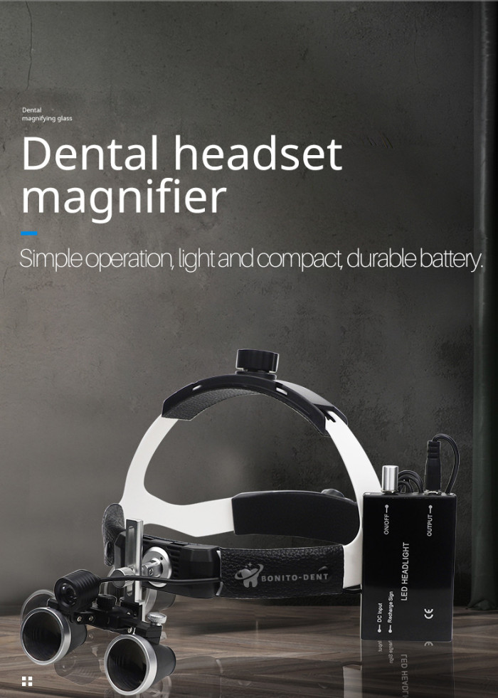 Dental 5W Spotlight Headlamp Surgical lamp Lab Magnification Binocular Magnifier