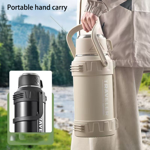 5.2L Large Capacity Pot Stainless Steel Kettle 316 Outdoor Bottle Car Thermos