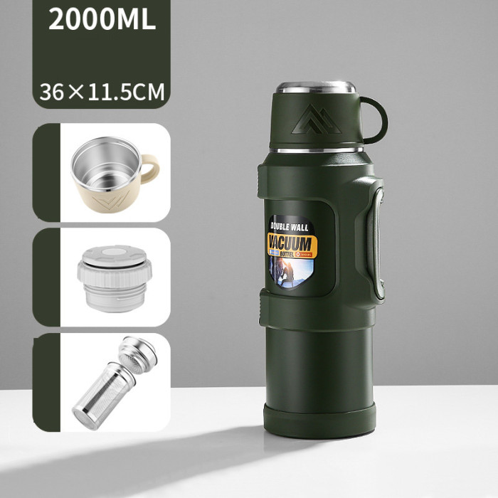 6L Insulation Pot Outdoor Large Capacity Steel Bottom Kettle Travel Tumbler Pot
