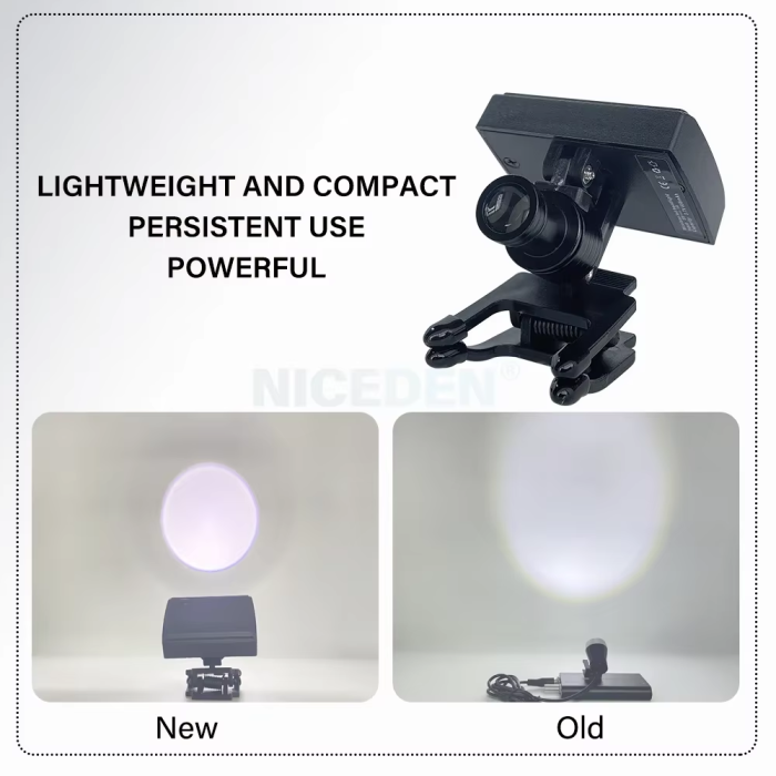 New Dental 5W Wireless LED Headlight Binocular Light For Dentist Loupe Magnifier