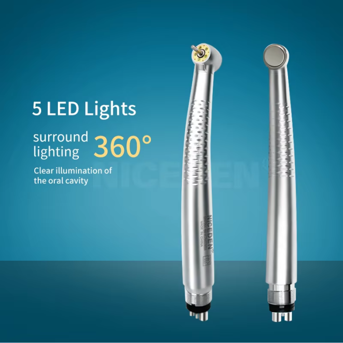 5 LED Dental High Speed Handpiece w/5 Water Sprays Air Turbine B2 M4 Shadowless