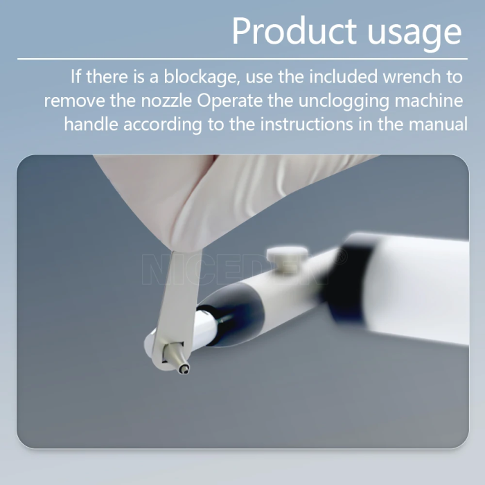 Dental Aluminum Oxide Blaster Interface Sandblasting Abrasion Polisher 2/4holes