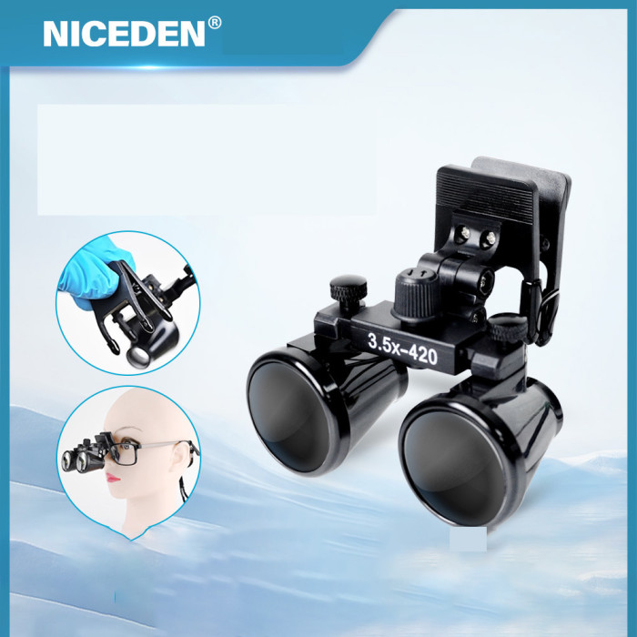 Dental Department Surgical Oral 2.5/3.5 Clip Myopia Glasses Binocular Loupe New