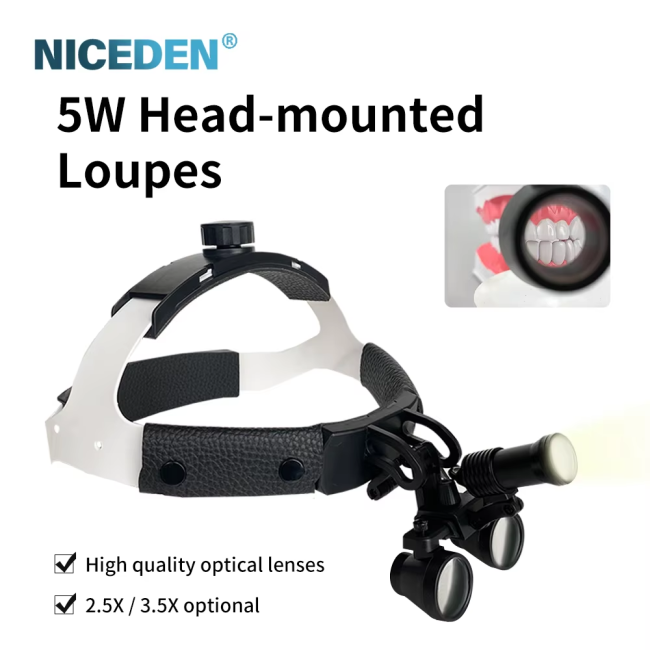 Dental Mouthlighting Surgery Spotlighting Shadowless Lamp 5W LED Headlights New