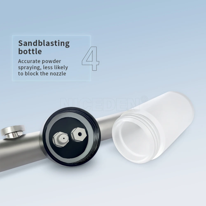 Dental Aluminum Oxide Blaster Interface Sandblasting Abrasion Polisher 2/4holes