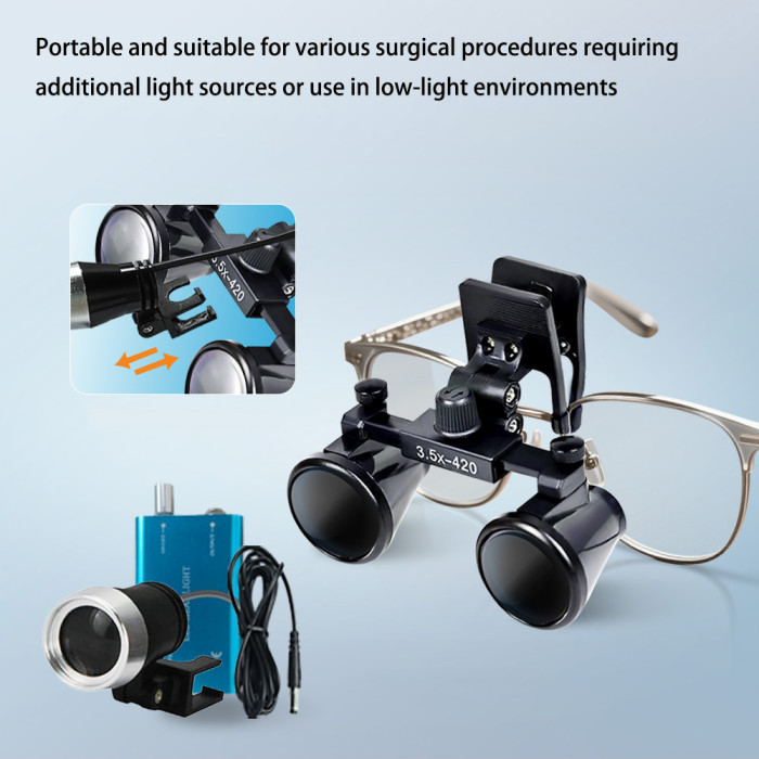 Dental Department Surgical Oral 2.5/3.5 Clip Myopia Glasses Binocular Loupe New
