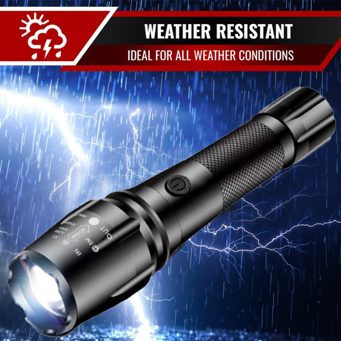 Strong Light Rechargeable Flashlight Household Outdoor Portable Flashlight Torch