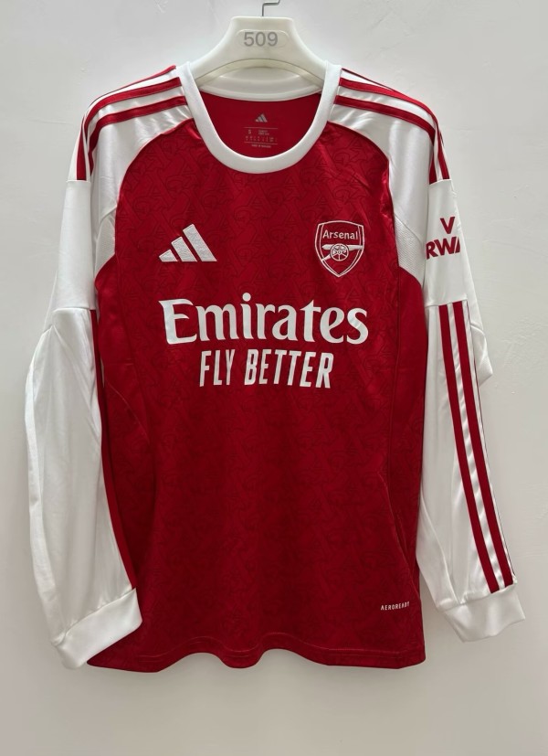 25-26 ARS Home Long Sleeves Fans Soccer Jersey