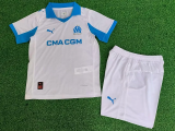 25-26 Marseille Home Kids Player Version Soccer Jersey (球员童装)