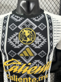 25-26 Club America White Black Player Version Soccer Jersey