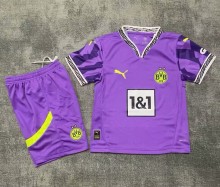 25-26 Dortmund Purple Special Edition Kids Soccer Jersey