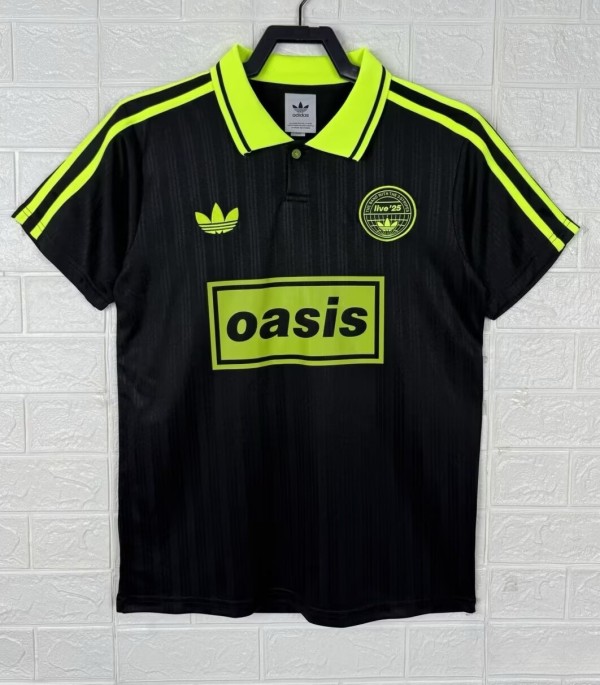 2025 AD Oasis Joint Edition Fluorescent Green Polo Short Sleeve