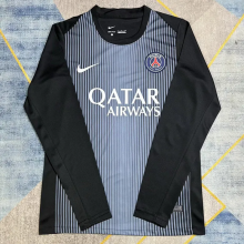 25-26 PSG Black Goalkeeper Long Sleeve Soccer Jersey (长袖)