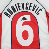 1999-2001 Red Star Home Retro Long Sleeve Soccer Jersey