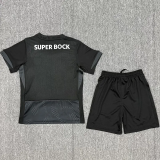 25-26 Sporting Lisbon Black Kids Soccer Jersey 1:1 Thai Quality