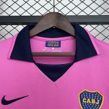 2013-2014 Boca Juniors Pink Retro Soccer Jersey