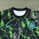 25-26 INT Black Green Training shirts (蛇)