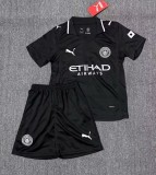 25-26 Man City Fourth Kids Soccer Jersey