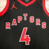 22-23 RAPTORS BARNES #4 Black red Top Quality Hot Pressing NBA Jersey (Trapeze Edition)