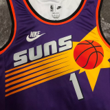 22-23 SUNS BOOKER #1 Purple Top Quality Hot Pressing NBA Jersey (Retro Logo)