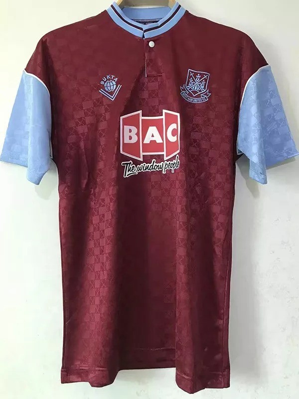 1989-1990 West Ham Home Retro Soccer Jersey
