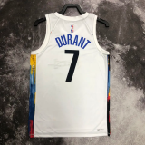 22-23 Nets DURANT #7 White City Edition Top Quality Hot Pressing NBA Jersey