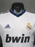 2012-2013 RMA Home Player Version  Long Sleeve Retro Soccer Jersey 长袖球员
