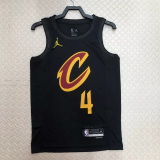 22-23 Cleveland Cavaliers MOBLEY #4 Black Top Quality Hot Pressing NBA Jersey (Trapeze Edition)