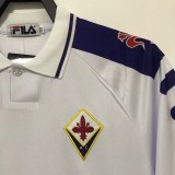 1998 Fiorentina Away White Retro Soccer Jersey