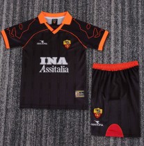1999-2000 Roma Away Retro Kids Soccer Jersey