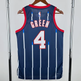 23-24 Rockets CREEN #4 Royal blue City Edition Top Quality Hot Pressing NBA Jersey