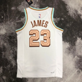 22-23 Cleveland Cavaliers JAMES #23 White City Edition Top Quality Hot Pressing NBA Jersey