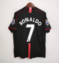 RONALDO 7 #2007-2008 Man Utd Third League Edition Retro Soccer Jersey(联赛版 带双臂章)