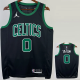 22-23 CELTICS TATUM #0 Black Top Quality Hot Pressing NBA Jersey (Trapeze Edition)