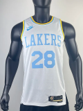 22-23 LAKERS HACHIMURA #28 White Retro Top Quality Hot Pressing NBA Jersey