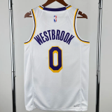 22-23 Lakers WESTBROOK #0 White Top Quality Hot Pressing NBA Jersey