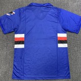 1990-1991 Sampdoria Home Retro Soccer Jersey