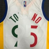 21-22 Warriors TOSCANO #95 'Mexico' White City Edition Top Quality Hot Pressing NBA Jersey