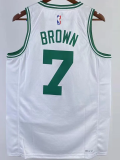 22-23 CELTICS BROWN #7 White Top Quality Hot Pressing NBA Jersey