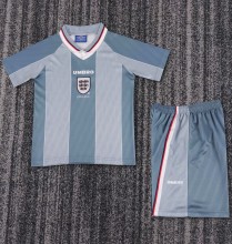 1996 England Away Kids Retro Soccer Jersey