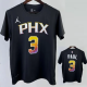 2023 SUNS PAUL #3 Black Quick drying T-shirt (Trapeze Edition)