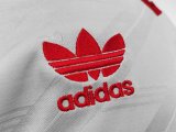 1986 Man Utd Away White Retro Soccer Jersey
