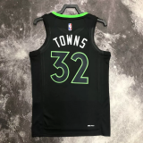 22-23 TIMBERWOLVES TOWNS #32 Black Top Quality Hot Pressing NBA Jersey (Trapeze Edition)