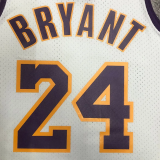 2009-10 LAKERS BRYANT #24 White Retro Top Quality Hot Pressing NBA Jersey