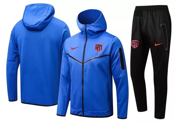 22-23 ATM Blue Hoodie Jacket Tracksuit#F391