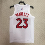 22-23 Raptors VANVLEET #23 White Top Quality Hot Pressing NBA Jersey