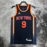 22-23 KNICKS BARRETT #9 Black Top Quality Hot Pressing NBA Jersey (Trapeze Edition)